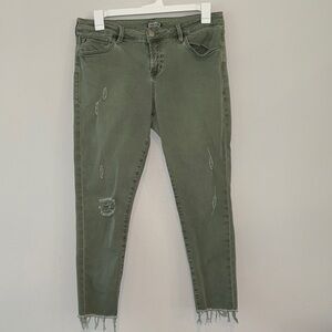 Olive Distressed Women Jeans Size 31